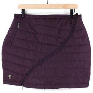 Neve Designs Krista Puffy Mini Skirt Eggplant Size L NWT